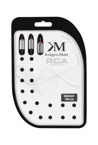 3RCA-3RCA komponens kábel 1,8m Kruger&Matz