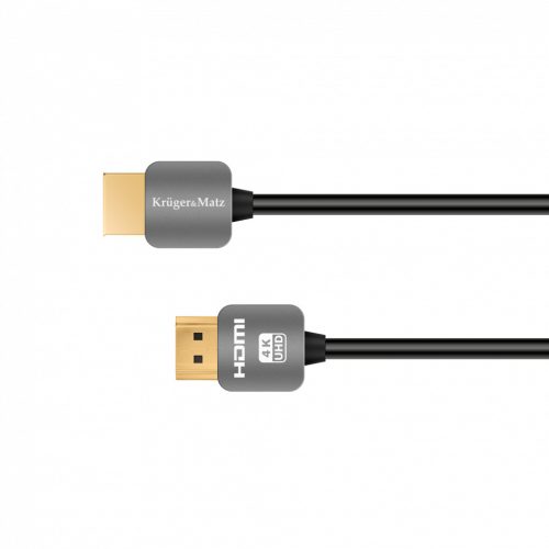 HDMI-kábel – HDMI dugós csatlakozó (AA) 1,8 m Kruger & Matz 4K