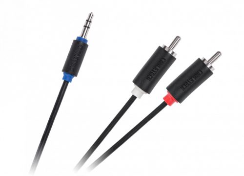 Jack 3,5-2RCA 3 m Cabletech szabványos kábel