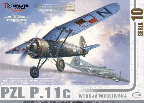 PZL P.11c repülőgép modell