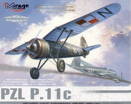 PZL P.11c Series 09 repülőgép modell