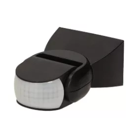   Mozgásérzékelő 180 fok, függőleges és vízszintes állítás, IP65, 1200W, fekete