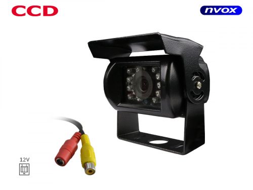 CCD SHARP autós tolatókamera fém házban 12V 24V ... (NVOX GD B2092 CCD)