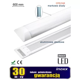   Felületre spallt lineáris lámpa LED panel vékony 60cm 18w 6000k hideg