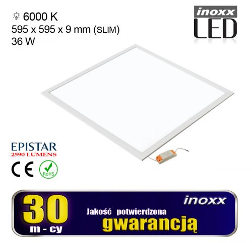 LED panel 60x60 36w mennyezeti lámpa láda 6000k hideg