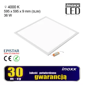 LED panel 60x60 36w mennyezeti lámpa kazetta 4000k semleges