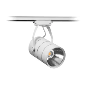   Üzlet vezetett egyfázisú sín reflektor fehér fém 30w 2550 lm meleg fény 3000k