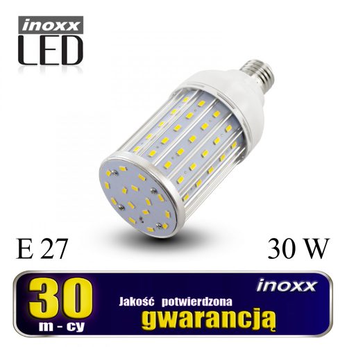 E27 led kukorica 30w fém izzó 3000k hő