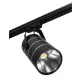 LED bolti lámpa pálya spotlámpa egyfázisú fekete 30w 2550lm meleg fény 3000k