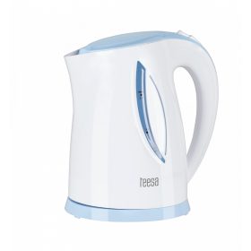   Teesa TSA1010 vezeték nélküli vízforraló, 1,7l, 2200W, Fehér/Kék