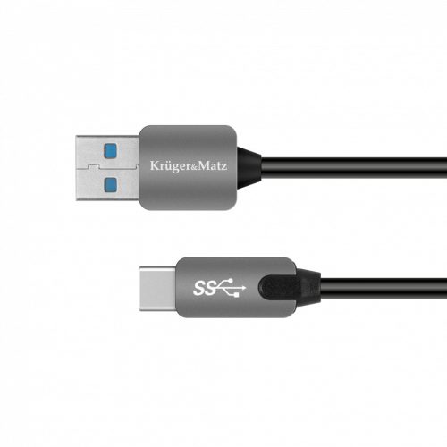 USB-kábel csatlakozó 3.0 - C típusú dugó 5 Gbps 0,5 m Kruger & Matz