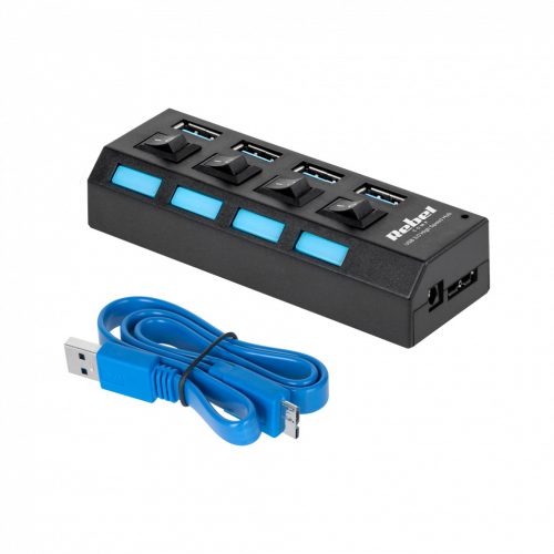 HUB USB 3.0 4 portos Rebel