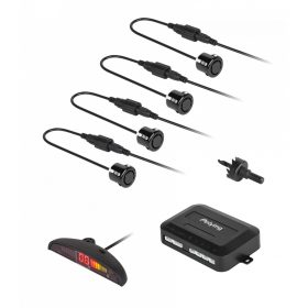 Peiying tolatóradar készlet, LED kijelzővel, Fekete