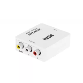   Jelátalakító HDMI aljzat - AV aljzat - CHINCH CVBS + AUDIO