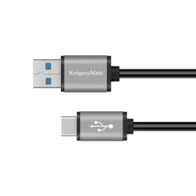   USB-kábel csatlakozó 3,0 V - C típusú dugó 5 Gbps 1 m Kruger & Matz Basic