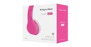 Kruger & Matz vezeték nélküli fejhallgató gyerekeknek, Street Kids modell, rózsaszín