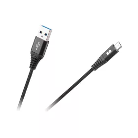 USB kábel - USB micro REBEL 100 cm fekete