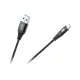 USB kábel - USB micro REBEL 100 cm fekete
