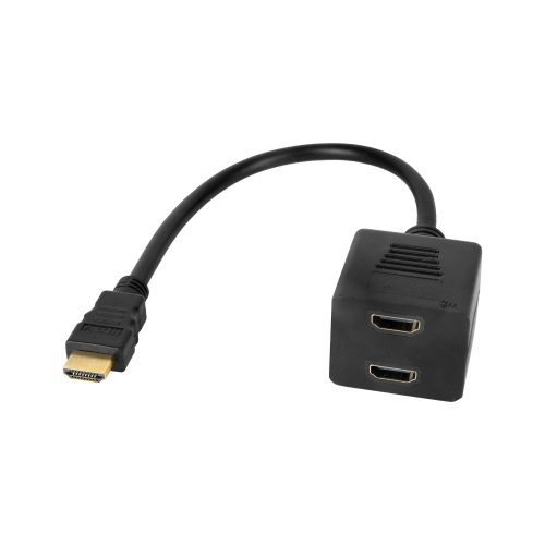 HDMI csatlakozó adapter - 2x HDMI aljzat 20 cm