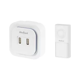   Vezeték nélküli csengő Rebel 230V-os konnektorral (36 dallam, 2 USB aljzat)