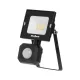 10 W-os LED reflektor mozgás- és alkonyérzékelővel, 4000K, 230V