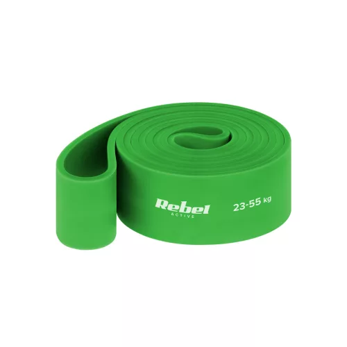 TPE edzőszalag - Power Band PT-5, zöld 23-55 kg REBEL ACTIVE