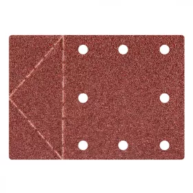   Csiszolólap 115 x 160 mm, lyukak, letéphető perforáció, tépőzár. K40, 3 db.