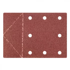   Csiszolólap 115 x 160 mm, lyukak, letéphető perforáció, tépőzár. K80, 3 db.
