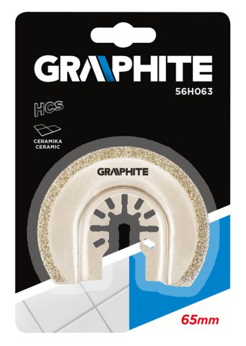 HCS félkör alakú tárcsa kerámiához, 65 mm, galvanikus gyémántbevonattal