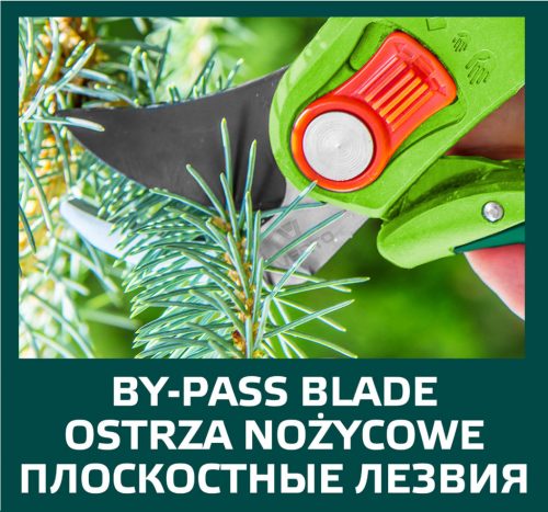 Univerzális kerti metszőolló, állítható távolsággal, vágási átmérő 12 mm