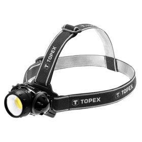 W-os LED COB fejlámpa, 3 x AAA elemmel