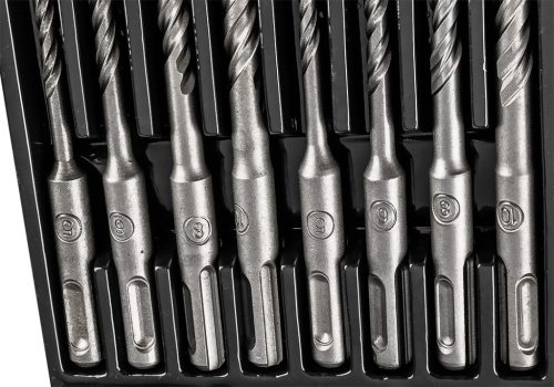 SDS Plus dupla spirálos betonfúró készlet 5, 6, 8, 10 x 110 mm, 5, 6, 8, 10 x 160 mm