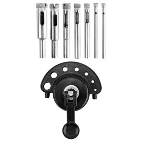 Gyémántfúrófejek 4-12 mm vezetővel, 8 darabos készlet