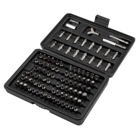   25 mm-es bitkészlet, 60 mm-es mágneses tartóval, 100 darabos.