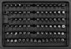 25 mm-es bitkészlet, 60 mm-es mágneses tartóval, 100 darabos.