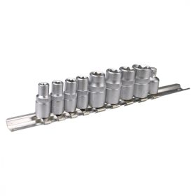 1/4", 3/8" Torx-aljzatok, 9 db-os készlet