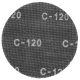 Tépőzáras csiszolóháló, 225 mm, K120, 59G260, 59G264, 59G265 csiszolókhoz, 10 db.
