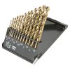 HSS-TiN fémfúrófejek 1,5-6,5 mm, 13 darabos készlet