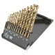HSS-TiN fémfúrófejek 1,5-6,5 mm, 13 darabos készlet