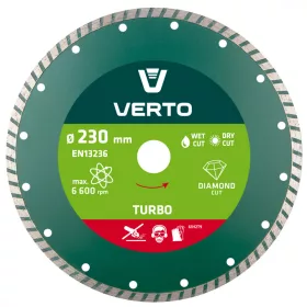 Verto 230 x 22,2 mm-es turbó gyémánt vágókorong