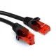 Vezeték, kábel, patchcord, UTP Maclean, plug-to-plug, Cat6, 1m, fekete, MCTV-740