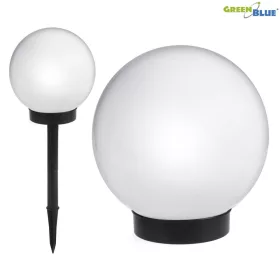   Napelemes kerti lámpa GreenBlue, gömb 20x20x53cm, fehér LED, GB123