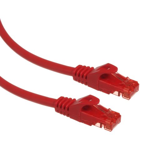 MCTV-302 R 47273 kábel, patchcord UTP cat6, dugós csatlakozó, 2 m piros