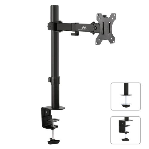 Asztali tartó Maclean LCD monitorhoz, egykarú, VESA 75x75 és 100x100, 13-32", 8kg, MC-752