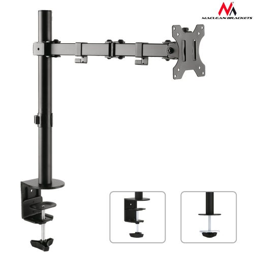 Asztali tartó Maclean MC-753 LCD monitorhoz 13-32" 8kg vesa 75x75 és 100x100 duplakar