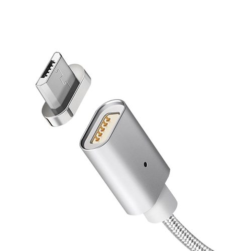 Mágneses micro USB kábel ezüst Maclean Energy MCE160 - Gyors és gyors töltés