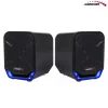 6W USB kék és fekete Audiocore AC865 B számítógép hangszórók