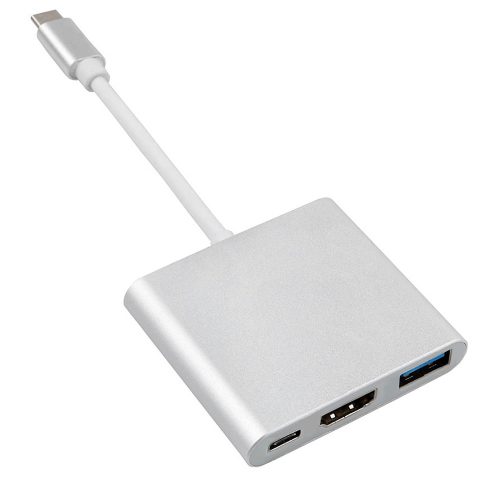 MCTV-840 52385 USB-C - HDMI / USB 3.0 / USB-C adapter, fém ház 4K