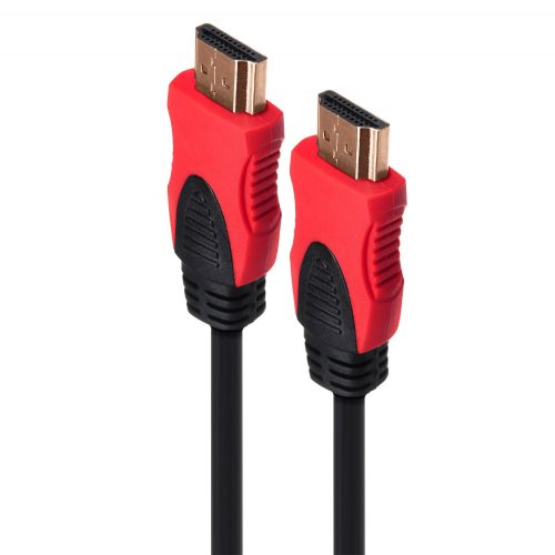 HDMI-HDMI kábel, v2.0, 1,8 m, Maclean MCTV-706, fekete-piros