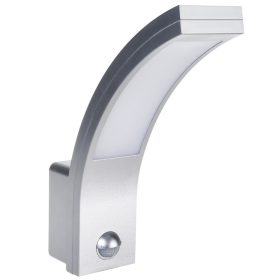   LED lámpa Maclean mozgásérzékelővel, PIR mozgásérzékelővel, ezüst, 10W, IP54, 750lm, semleges fehér (4000K) MCE244 S